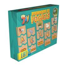 Brinquedo Aprendendo Vogais Em MDF +3 Anos 18 Peças Paper Toy - Paper Toy