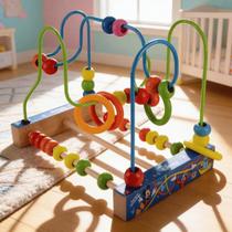 Brinquedo Aramado Montessori Educativo Pedagógico Labirinto de Cores e Formas Coordenação Motora Primeira Infância Desenvolvimento Infantil Madeira Brinquedo Aramado Montessori Educativo Pedagógico Labirinto de Cores e Formas Coordenação Motora Primeira Infância Desenvolvimento Infantil Madeira