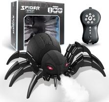 Brinquedo Aranha Robo Controle Remoto Anda E Mexe Patas Solta Vapor