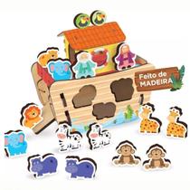 Brinquedo Arca De Noé 34 Peças Encaixe Educativo 0475 - Nig