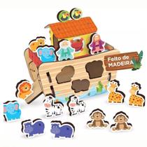 Brinquedo Arca De Noé 34 Peças Encaixe Educativo 0475 - Nig