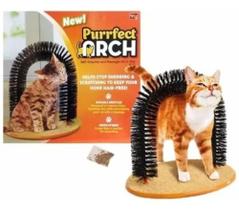 Brinquedo Arco Massageador Com Catnip Arranhador Gatos