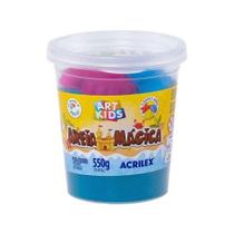 Brinquedo Areia Mágica 550g Cor Azul Art Kids - Acrilex