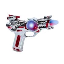 Brinquedo Arma Pistola Missão Espacial Com Luz led E Som presente festa infantil interativo