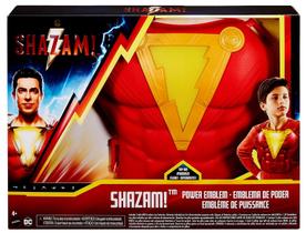 Brinquedo Armadura Peitoral Com Luz E Som - Shazam Dc Comics - Ideal Para Compor Fantasia Infantil De Herói - Mattel