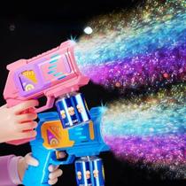 Brinquedo arminha de bolha de sabão colorido infantil - máquina de bolha de sabão Brinquedo arminha de bolha de sabão colorido infantil - máquina de bolha de sabão