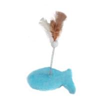 Brinquedo Arranhador Hello Pet Peixe Pelúcia Azul para Gatos