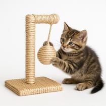Brinquedo Arranhador Modelo Bola Box De Sisal Para Gatos Brinquedo Arranhador Modelo Bola Box De Sisal Para Gatos