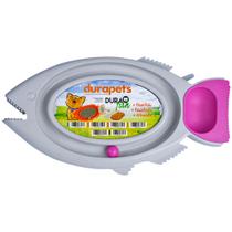 Brinquedo Arranhador Para Gatos C/ Bola e Comedouro DuraFish