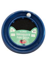 Brinquedo Arranhador para Gatos Grande com Bolinha Interativa Cor:Azul Brinquedo Arranhador para Gatos Grande com Bolinha Interativa Cor:Azul