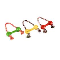 Brinquedo Art Injet Halteres Vazado com Corda para Cães - Cores Sortidas - Médio Brinquedo Art Injet Halteres Vazado com Corda para Cães - Cores Sortidas - Médio