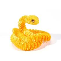Brinquedo Articulado Cobra 3D Realista Flexível para Presente e Decoração Criativa -
