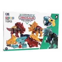 Brinquedo Assembled Dinossaur 112 Peças - Steam Toy