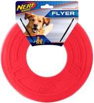 Brinquedo Atomic Flyer Frisbee Vermelho para Cães Nerf Dog