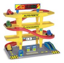 Brinquedo Auto Posto Gasolina Carro 3 Andares Nig Brinquedos