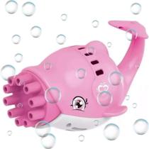 Brinquedo automático que dispara bolhas coloridas Brinquedo automático que dispara bolhas coloridas