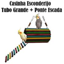 Brinquedo Aves Roedores Playground Toca Casinha Ponte Escada - Shoppingnet