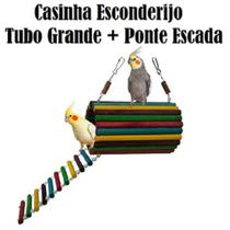 Brinquedo Aves Roedores playground toca casinha ponte escada - Shoppingnet