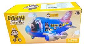 Brinquedo Avião Azul Musical Infantil Com Luzes Gira Bate Volta ( la bu bu) Brinquedo Avião Azul Musical Infantil Com Luzes Gira Bate Volta ( la bu bu)