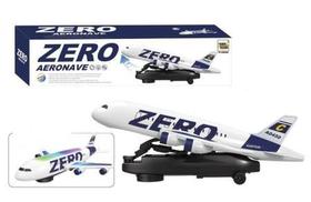 Brinquedo Avião Bate e Volta Giratório Luz e Som Zero Aero