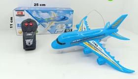 Brinquedo Avião de controle remoto com luz e som - toys