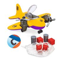 Brinquedo Avião Explorer Time Com Acessórios - Usual Brinquedos