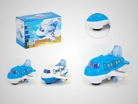 Brinquedo Avião Jumbinho Bate E Volta Com Som Luzes Musical