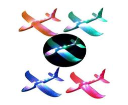 Brinquedo Avião planador que voa de espuma 50cm com Led