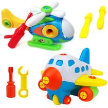 Brinquedo Baby de Montar com Chave Avião e Helicóptero