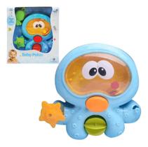 Brinquedo Baby Polvo Com Ventosas Cascata De Àgua Polibrinq