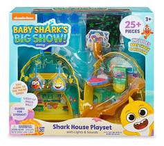 Brinquedo Baby Shark Big Show Playset Casinha Luz Som Sunny