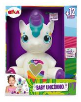 Brinquedo Baby Unicornio Com Luz E Acessorios +12m Elka 1090