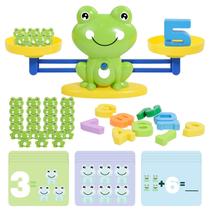 Brinquedo Balance Scale BAKAM Frog com blocos de contagem para crianças a partir de 3 anos