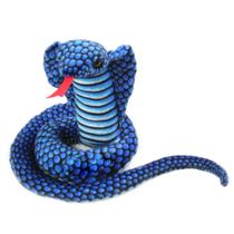 Brinquedo Balão Cobra Azul de Pelúcia - 80cm