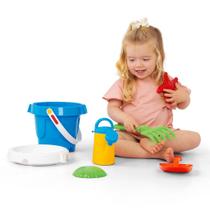 Brinquedo Balde Baldão De Praia Infantil Didático Várias Peças Brinquedo Balde Baldão De Praia Infantil Didático Várias Peças