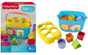 Brinquedo Balde Com Blocos - Meus Primeiros Blocos Fisher Price - Mattel Brinquedo Balde Com Blocos - Meus Primeiros Blocos Fisher Price - Mattel