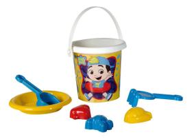 Brinquedo Baldinho Kit De Praia Com 6 Acessórios Luccas Neto