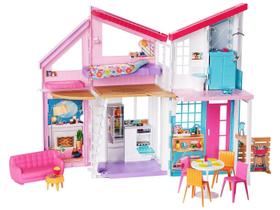 Brinquedo Barbie Casa De Malibu Com Acessórios - Fxg57