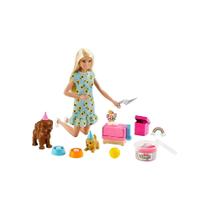 Brinquedo Barbie Sisters e Pets Princesa Aniversário de Cachorrinhos - Mattel
