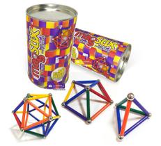 Brinquedo Barras Magnética Magstix Kit 56 Peças Colorido 4+