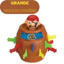 Brinquedo Barril do Pirata Grande 18x13 Brinquedo Infantil Brinquedo Barril do Pirata Grande 18x13 Brinquedo Infantil