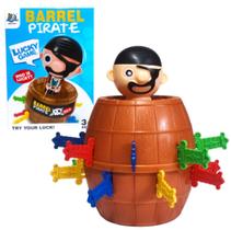Brinquedo Barril Pula Infantil Jogo Pirata Interativo Divertido
