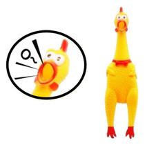 Brinquedo Barulho Galinha Frango De Borracha Cachorro