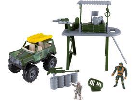 Brinquedo Base Militar C/ Jipe Force Warfare Meninos