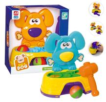 Brinquedo Bate Dog Com 2 Bolinhas E Martelo Educativo - Compre Já Fácil