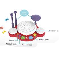 Brinquedo Bateria Para Bebê C/ Luz E Som SORTIDO - MR 8111A