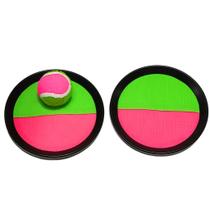 Brinquedo Bateu Colou Retro Raquete De Mão Bolinha que Gruda