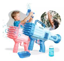 Brinquedo Bazuka Lança Bolhas de Sabão Diversão Garantida para Pais e Filhos em Qualquer Ocasião Brinquedo Bazuka Lança Bolhas de Sabão Diversão Garantida para Pais e Filhos em Qualquer Ocasião