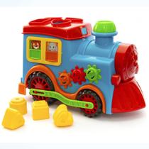 Brinquedo Bebe 01 Ano Trenzinho Menino Menina Peças Encaixar