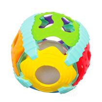 Brinquedo Bebê Baby Ball Bola Colorida Multi Textura com Luz e Som